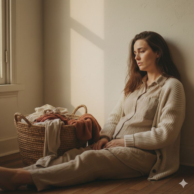 mère qui subit la fatigue émotionnelle