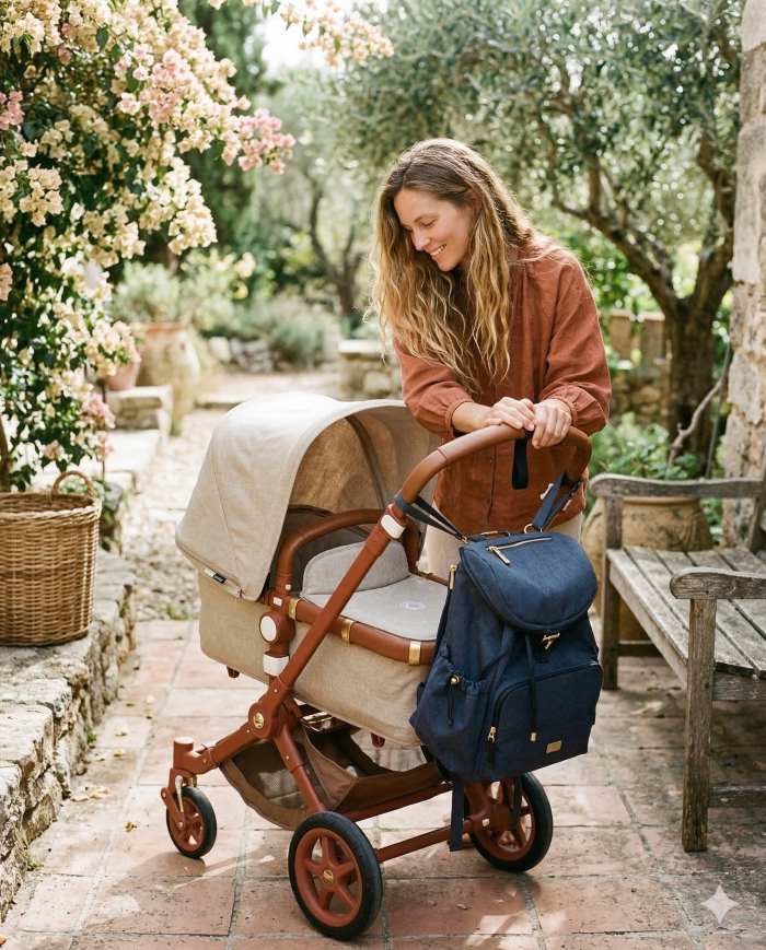 Le meilleur sac à dos à langer qui se fixe sur la poussette et qui allie confort et praticité.