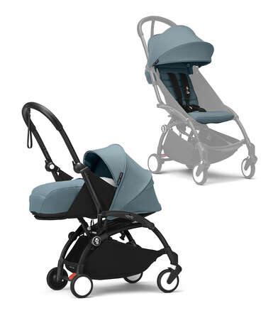 Poussette urbaine Yoyo parfaite pour les parents qui vivent en ville avec une nacelle pour les nouveaux nés