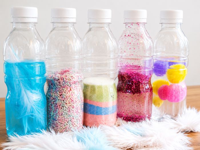 bouteilles sensorielles idéales pour éveiller et calmer les tout-petits