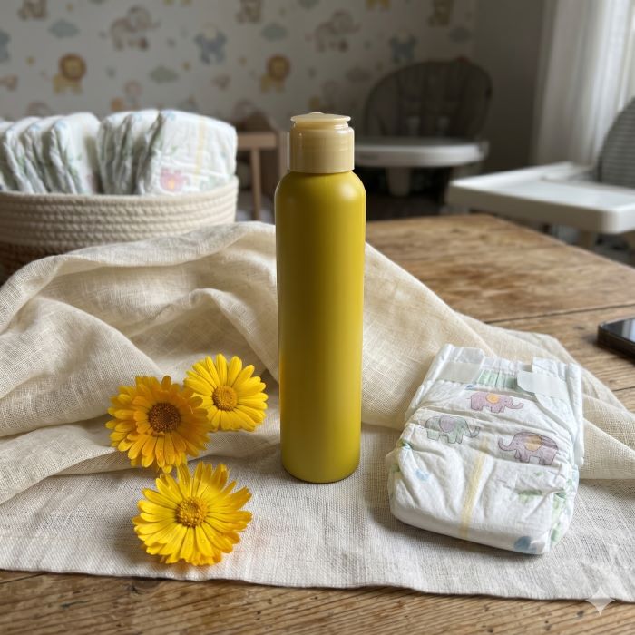 huile de calendula bio pour le change de bébé